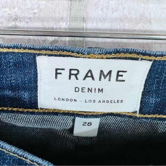 Frame Denim Le Skinny de Jeanne Jeans in Meyer Wash Size 28 - Picture 9 of 12